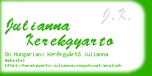 julianna kerekgyarto business card